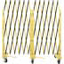 Picture of PORTABLE BARRIER GATE: 40" HIGH, STEEL FRAME, BLACK & YELLO