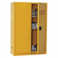 Picture of FLAMMABLES SAFETY CABINET- STD- 45 GAL- 0 DRUM CAPACITY- 43 IN X 18 IN X 66 1/2 IN- YELLOW