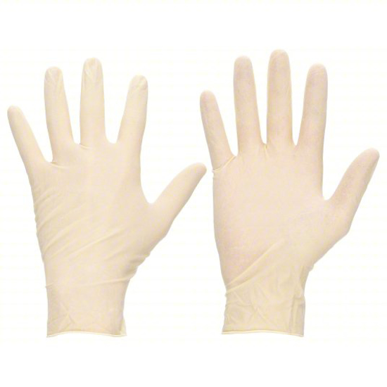 Picture of NATURAL RUBBER LATEX- DISPOSABLE GLOVES- L- POWDER-FREE- 9.8 MIL PALM THICKNESS