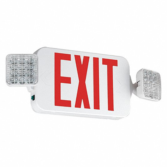 Picture of NUMBER OF FACES 1 OR 2- LED- EXIT SIGN WITH EMERGENCY LIGHTS