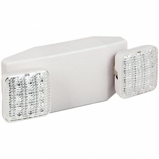 Picture of 120/277V LED EMERGENCY LIGHT- 0.7 WW- WHITE PLASTIC- NICKEL