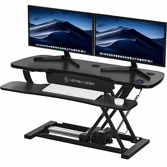 Picture of ELECTRIC ADJ DESK CONVERTER36IN WBLK