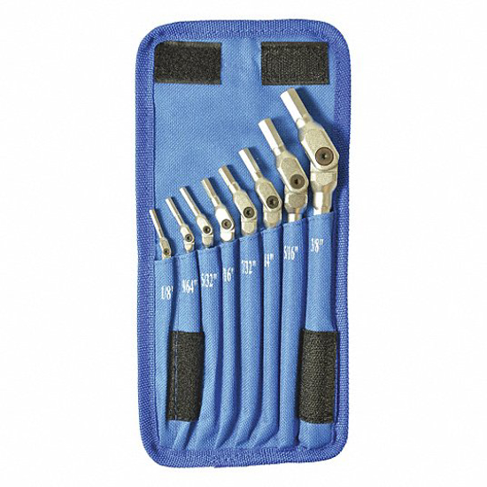 Picture of HEXPRO WRENCH- CHROME- 1/8-3/8 INCH- 8 PCS