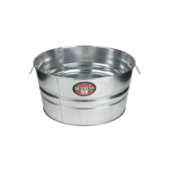 Picture of 15 GAL GALVANIZED ROUND TUB