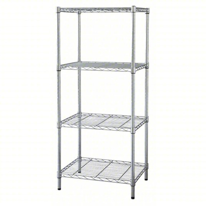 Picture of WIRE SHELVING UNIT- STARTER- 48 IN X 18 IN- 63 IN OVERALL H