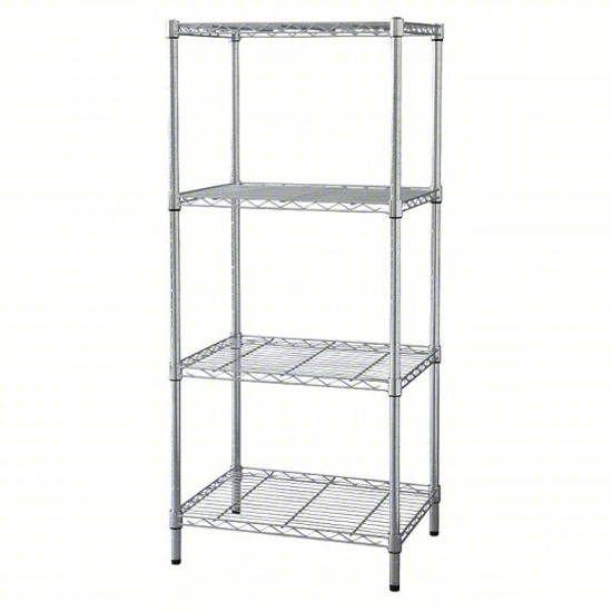 Picture of WIRE SHELVING UNIT- STARTER- 48 IN X 18 IN- 63 IN OVERALL H