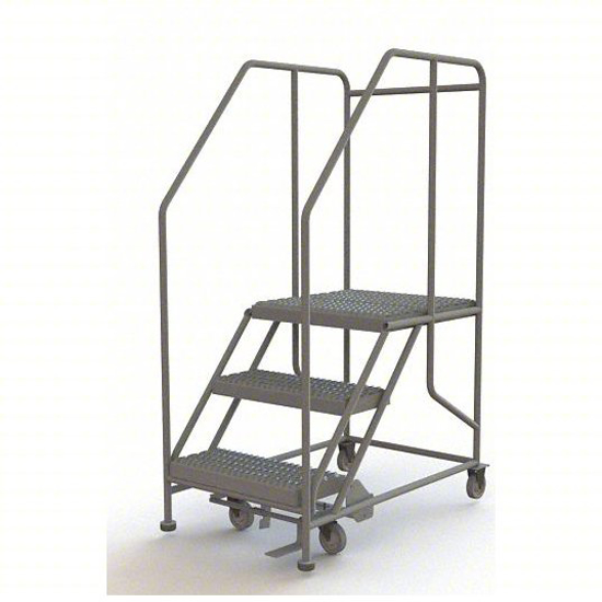 Picture of FORWARD DESCENT ROLLING WORK PLATFORM- STEEL- SINGLE ACCESS