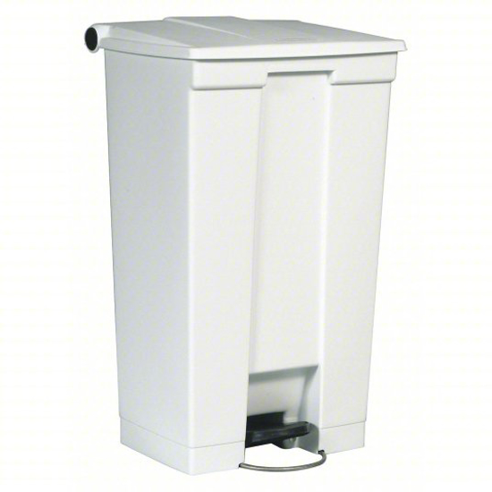 Picture of STEP-ON TRASH CONTAINER, WHT