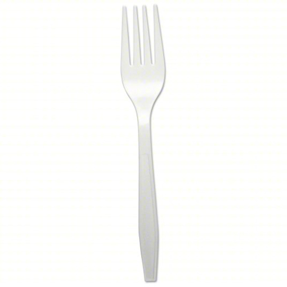 Picture of DISPOSABLE FORK: WHITE, UNWRAPPED, 1,000 PK