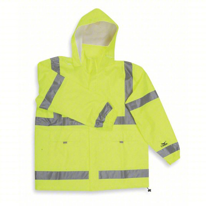 Picture of RAIN JACKET WITH HOOD: 3XL, GREEN