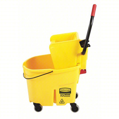 Picture of YELLOW POLYPROPYLENE MOP BUCKET AND WRINGER- 8 3/4 GAL