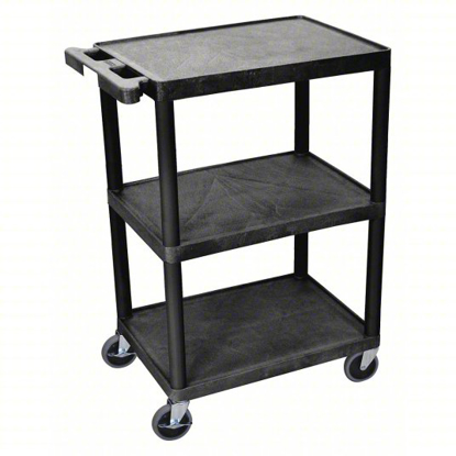 Picture of UTILITY CART WITH LIPPED PLASTIC SHELVES