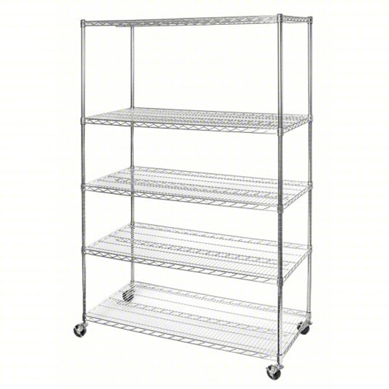 Picture of STEEL WIRE SHELVING WITH WHEELS