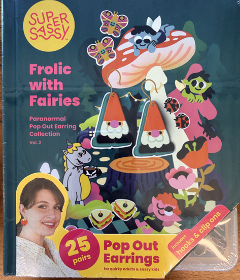 Picture of FROLIC WITH FAIRIES BOOK OF POP OUT EARRINGS CS/24