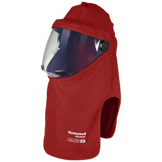 Picture of ARC FLASH HOOD,RED,ATPV 40 CAL/SQ CM