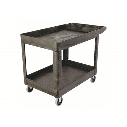 Picture of FLAT HANDLE 2-SHELF UTILITY CART- 500 LB. CAPACITY
