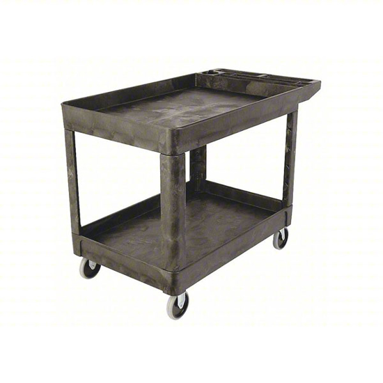Picture of FLAT HANDLE 2-SHELF UTILITY CART- 500 LB. CAPACITY