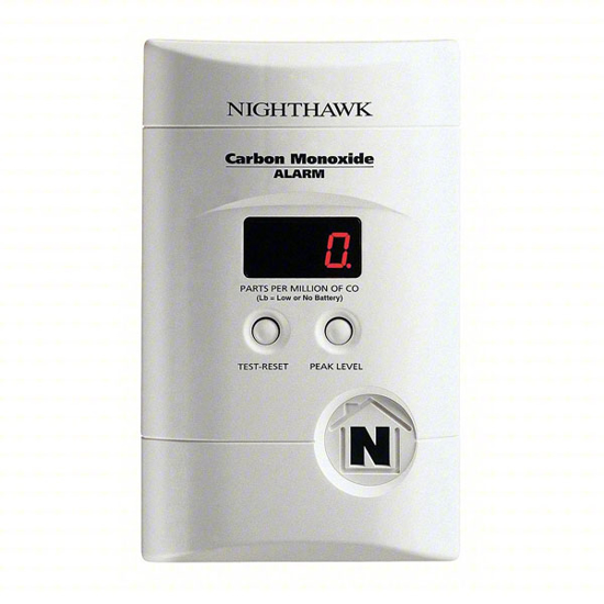 Picture of CARBON MONOXIDE ALARM WITH 85DB @ 10 FT.- HORN AUDIBLE ALER