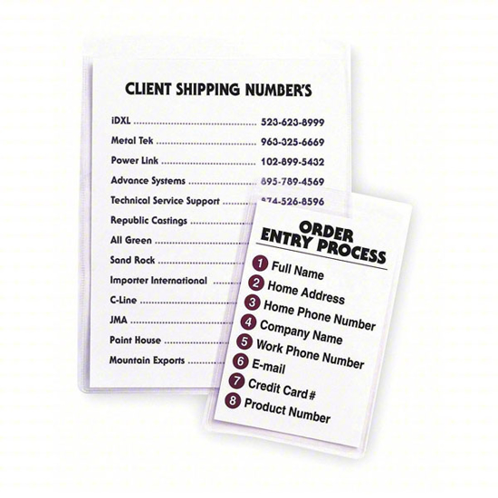 Picture of SELF ADHESIVE HOLDER 9X12 PK50