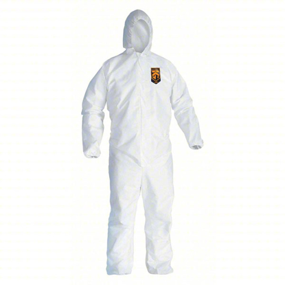 Picture of HOODED DISPOSABLE COVERALLS- HOODED- PK 25