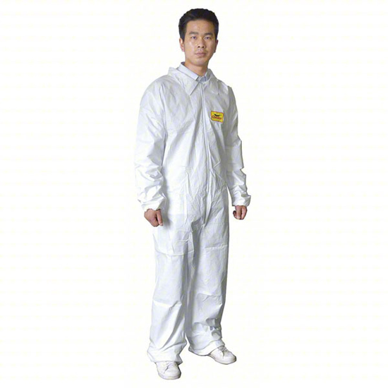 Picture of COLLARED DISPOSABLE COVERALLS- COLLARED COVERALL- PK 6