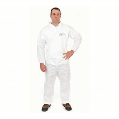 Picture of COLLARED DISPOSABLE COVERALLS: XL, 25 PACK