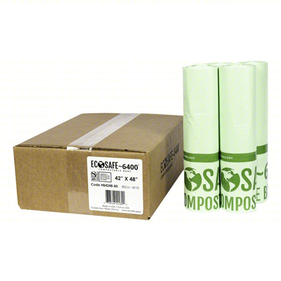 Picture of COMPOSTABLE TRASH BAGS, CASE OF 80 BAGS