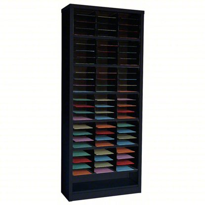 Picture of LITERATURE ORGANIZER 84 IN H BLACK