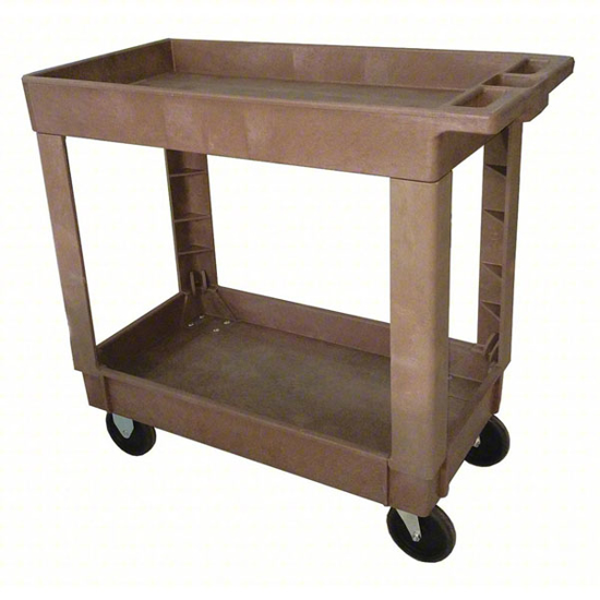 Picture of UTILITY CART WITH DEEP LIPPED PLASTIC SHELVES
