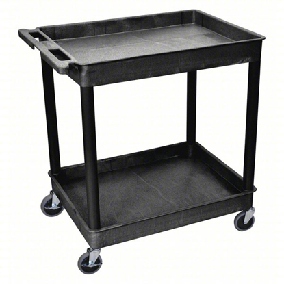 Picture of UTILITY CART WITH DEEP LIPPED PLASTIC SHELVES- 400 LB LOAD