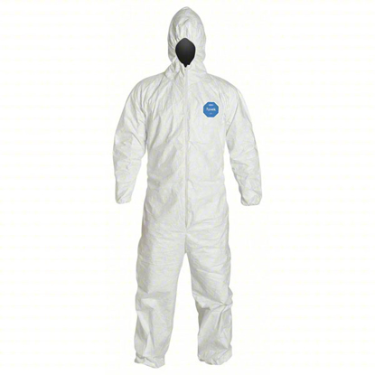 Picture of HOODED DISPOSABLE COVERALLS, LARGE, PACK OF 6