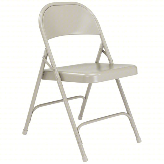 Picture of FOLDING CHAIR  STEEL  GRAY PK4